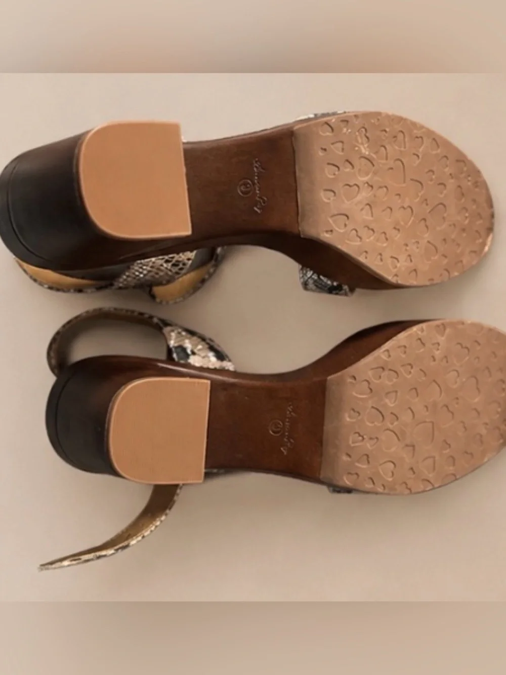 American Rag Cie Women's Snakeskin Cross-Strap Platform Pump Sandal